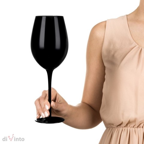 Etui na wino z kieliszkami diVinto Black