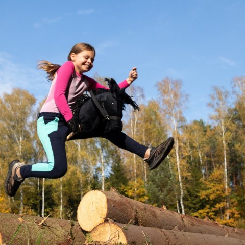 Hobby Horse Skippi - koń na kiju - Czarny